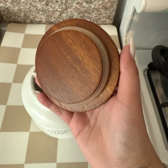 Threshold White and Brown Coffee Canister Set - Picture 3 of 3